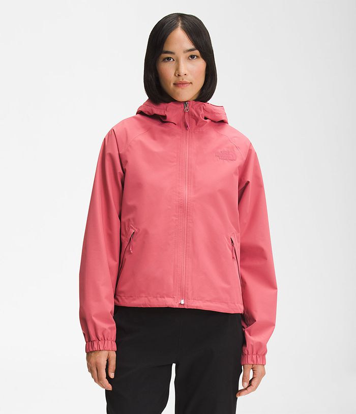 The North Face Womens Rain Jacket Voyage Short 347NTQPRC - Pink